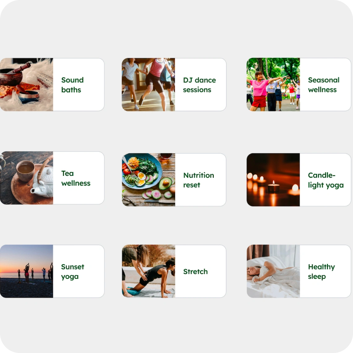 Enhance your resident calendar with memorable wellness experiences throughout the year.